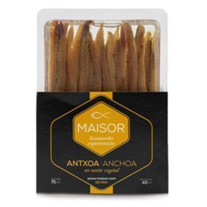 Filete Anchoa del cantábrico en aceite vegetal 40 gr.