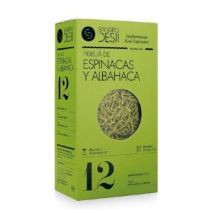 Fideuá de Espinacas y Albahaca